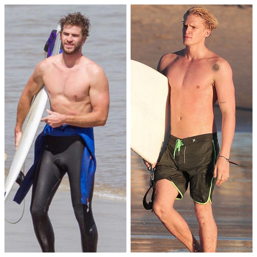 Liam Hemsworth versus Cody Simpson